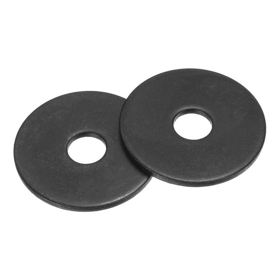 50Pack Fender Washers, M6 Carbon Steel Flat Washer 25mm OD 1.5mm Thick