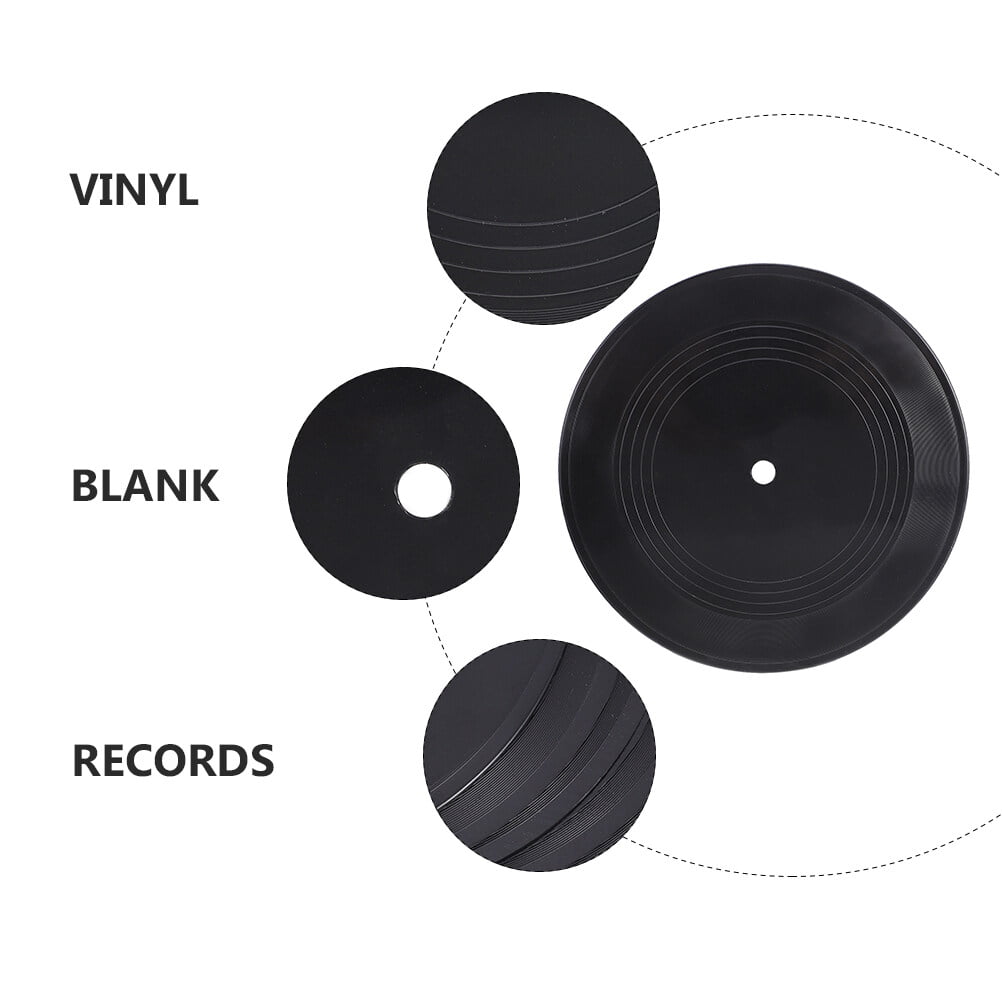 HOMSFOU 18 Pcs Vinyl Record Decoration Blank Vinyl Records Fake Vinyl  Records Decor Fake Record Blank Records Vinyl Paper Records Wall Art Indie  Room
