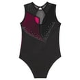 thumbnail image 4 of TSSOE Leotards for Girls One Piece Gymnastics Outfit Sleeveless Biketards Dancewear Athletic Dance Bodysuit Hot Pink 8, 4 of 5