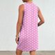 thumbnail image 3 of Vestido de Verano para Mujeres, Vestido de Cuello Redondo sin Mangas de Bolsillo de Impresión de Moda Casual Hecha de 95% Poliéster 5% Spandex para Primavera Verano, Vestido Sexy para Mujeres, 3 of 6