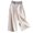 Fall01Beige, variant on Plus Size Capris for Women, Womens Wide Leg Pants Cotton Linen Casual Loose Straight Elastic High Waist Solid Color Fall Pants for Women 2025