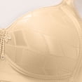 thumbnail image 6 of Feancey Wireless Full Coverage Bra for Older Women High Support Comfort Bra Adjustable Strap Everyday Brassiere Breathable Minimizer Bras Beige 36, 6 of 10