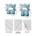 thumbnail image 5 of Turquoise Marble Swag Curtains for Living Room/Bedroom Windows, Abstract Green Modern Luxury Cracks Kitchen Curtains and Valances Set 36 Inch Length, Light Filtering Swags Valance Curtain Panels, 5 of 5