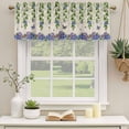 thumbnail image 3 of Spring Flowers Valances for Windows, Decorative Rod Pocket Window Valance Curtains, Summer Vintage Botanical Butterfly Short Curtain Drapes for Kitchen/Bathroom/Living Room, 2 Panels, 42" W x 12" L, 3 of 8
