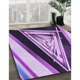 thumbnail image 2 of Ahgly Company Indoor Square Patterned Bright Purple Area Rugs, 8' Square, 2 of 6