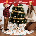 thumbnail image 5 of 48 Inch Christmas Tree Skirt – Velvet Plush Tree Mat, Soft Thickened Polyester with Red Ties, Single-Sided Printing, Available in 30in/36in/48in, Perfect for Holiday Xmas Tree Decoration, 5 of 7