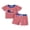 Red, variant on BemeyourBBs Toddler Baby Boy Girl 4th of July Outfit Patriotic Independent Day Summer Clothes Fourth of July Popsicle Embroidery Waffled Striped Short Sleeve T Shirt Tops and Pockets Shorts 2Pcs Set