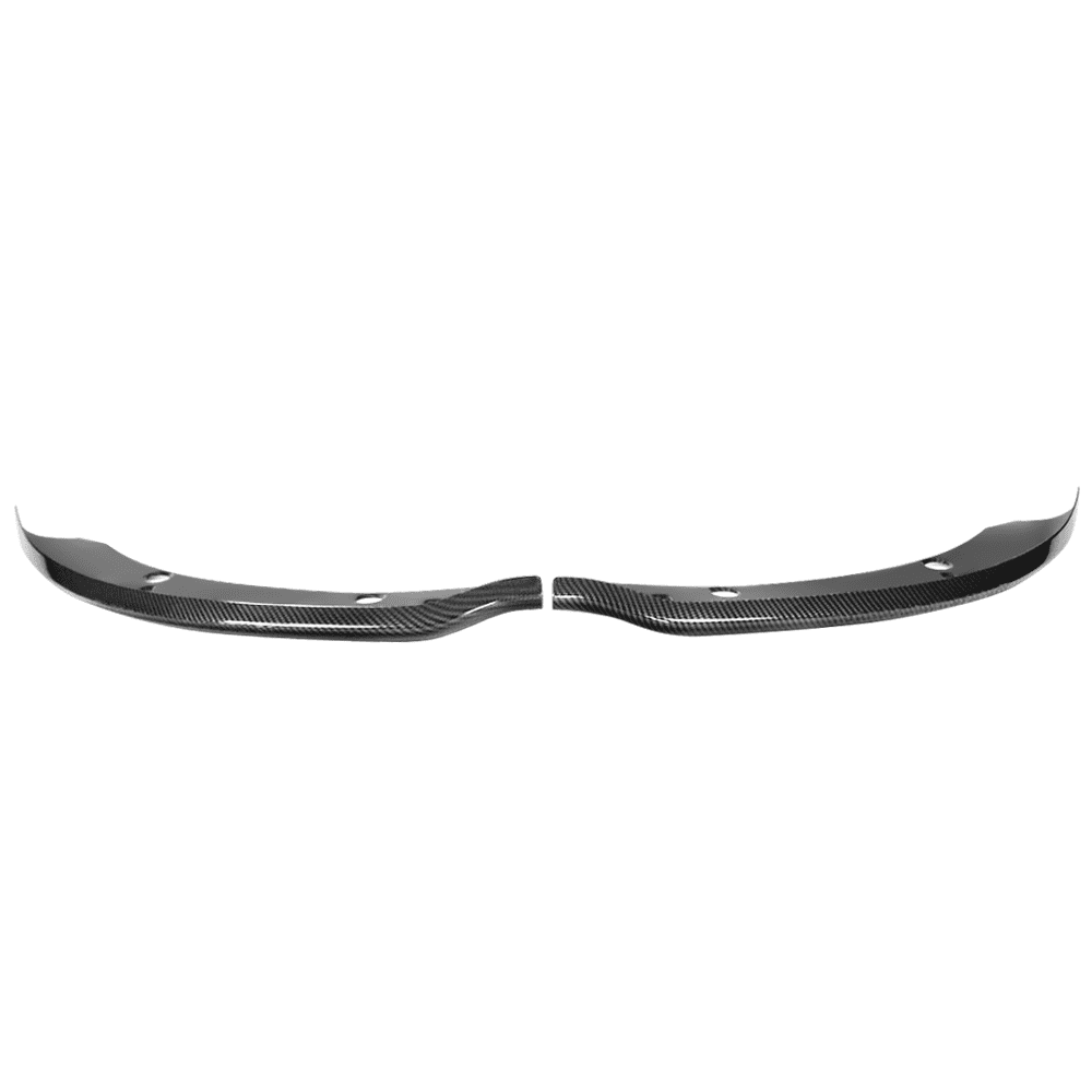 Ikon Motorsports Compatible with 15-23 Dodge Charger SRT Scat Pack CFL Front Lip Splitter Protectors Pair