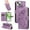 Purple, variant on Allytechgroup Wallet Phone Case for iPhone 16e with Credit Card Slot, PU Leather Flip Case with Lanyard for Women Girls Military Grade Drop Protection for iPhone 16e, Purple