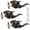 Oil Rubbed Bronze, variant on Black Entry Door Lever Exterior Entrance Door Handle with Lock and Key, Keyed Alike Door Lock Wave Style Black Front Door Handle, 2 Pack