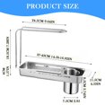 thumbnail image 3 of Iodue Drain Rack Stainless Draining Rack 2024 Upgraded Kitchen Faucet Organizer Adjustable Sponge Holder For Kitchen Multifunction Kitchen Organizer Rack Dish Sponge Holder For (Gray), 3 of 4