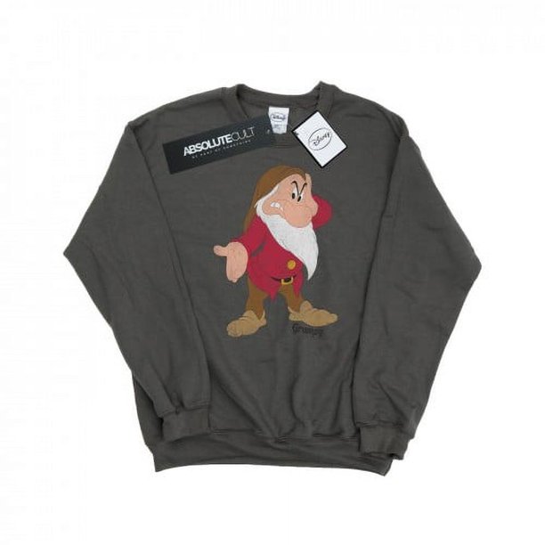 Snow White And The Seven Dwarfs - Jersey Classic de Grumpy de Jaspeado para Mujer (Grafito Claro)