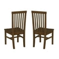 thumbnail image 5 of Linon Percival Indoor Wood Dining Side Chair, Set of 2, Walnut, 5 of 8