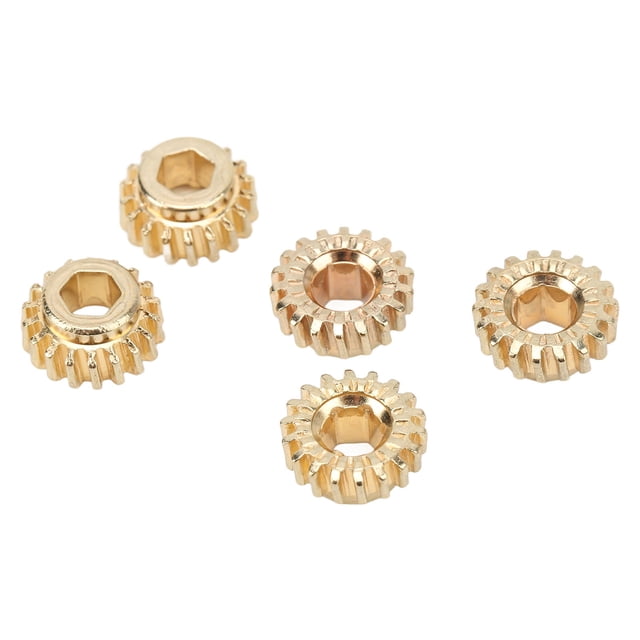Gear 12 PCS Tuning PEG Gear 12 mm de diámetro 1:18 Ratio Hexy Metal Guitar Machine Heads Engranje de Montaje