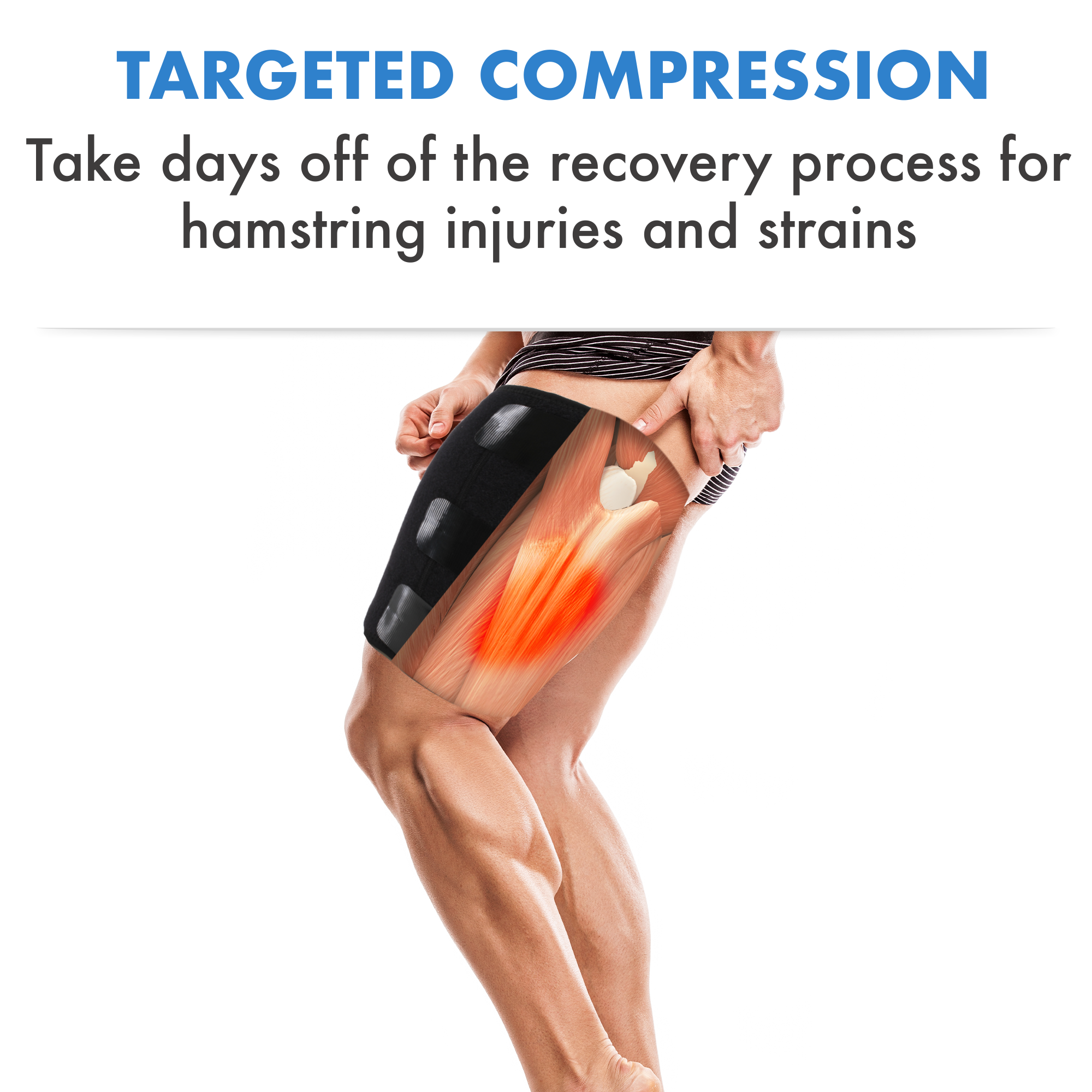 Pulled Groin Muscle Sports Injury Recovery Adjustable Thigh Compression