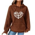 thumbnail image 2 of DPTALR Women Print Round-Neck Long Sleeve Loosen Single Sweatshirt Tops Pullover Blouse, 2 of 4