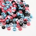 thumbnail image 2 of 100Pcs Mixed Pattern Acrylic Beads Flat Round Loose Spacer Beads For Needlework Diy Jewelry Making Bracelet Necklace Accessories, 2 of 5