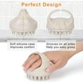 thumbnail image 4 of Scalp Massager Shampoo Brush, Hair Scrub Brush with Soft Flexible Silicone Bristles Hair Care and Head Relaxation,Wet and Dry Hair Scrubber/Exfoliator for Dandruff Removal & Hair Growth,White, 4 of 5