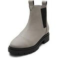 thumbnail image 2 of Toms Skylar Cement Pull On Lugged Sole Block Heel Rounded Toe Ankle Boots (Cement, 6.5), 2 of 6