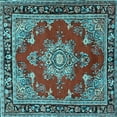 thumbnail image 1 of Ahgly Company Indoor Square Persian Light Blue Traditional Area Rugs, 3' Square, 1 of 4