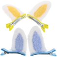 thumbnail image 1 of Rabbit Ears Hair Clip Everyday Use for Girls and Young Women in Assorted Color with Bangs Holder 2Pcs, 1 of 5