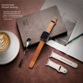 thumbnail image 4 of Adecuado para correa de reloj Apple 3/4/5/6/se correa de cuero de moda retro iwatch7 correa de Apple, 4 of 6