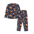 thumbnail image 2 of Uemuo Cute Foxes Pattern Womens Pajama Sets,PJ Set for Women,Pajamas for Women Logo,Long Sleeve Pajama Set for Women,Soft Long Sleeve Top With Pants-, 2 of 9