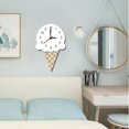 thumbnail image 2 of Reloj de pared de helado de estilo nórdico, reloj de madera silencioso para sala de estar en casa Afortunado Sencillez, 2 of 2