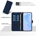 thumbnail image 5 of Compatible with iPhone 13 Mini Wallet Case with RFID Blocking Credit Card Holder, PU Leather Folio Flip Kickstand Protective Shockproof Anti-fall Phone Case Cover Women Men,Navyblue, 5 of 11