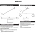 thumbnail image 4 of Aviano Collection - Elegant Design 4-Piece Bathroom Hardware Accessory Set Includes 24", 4 of 5