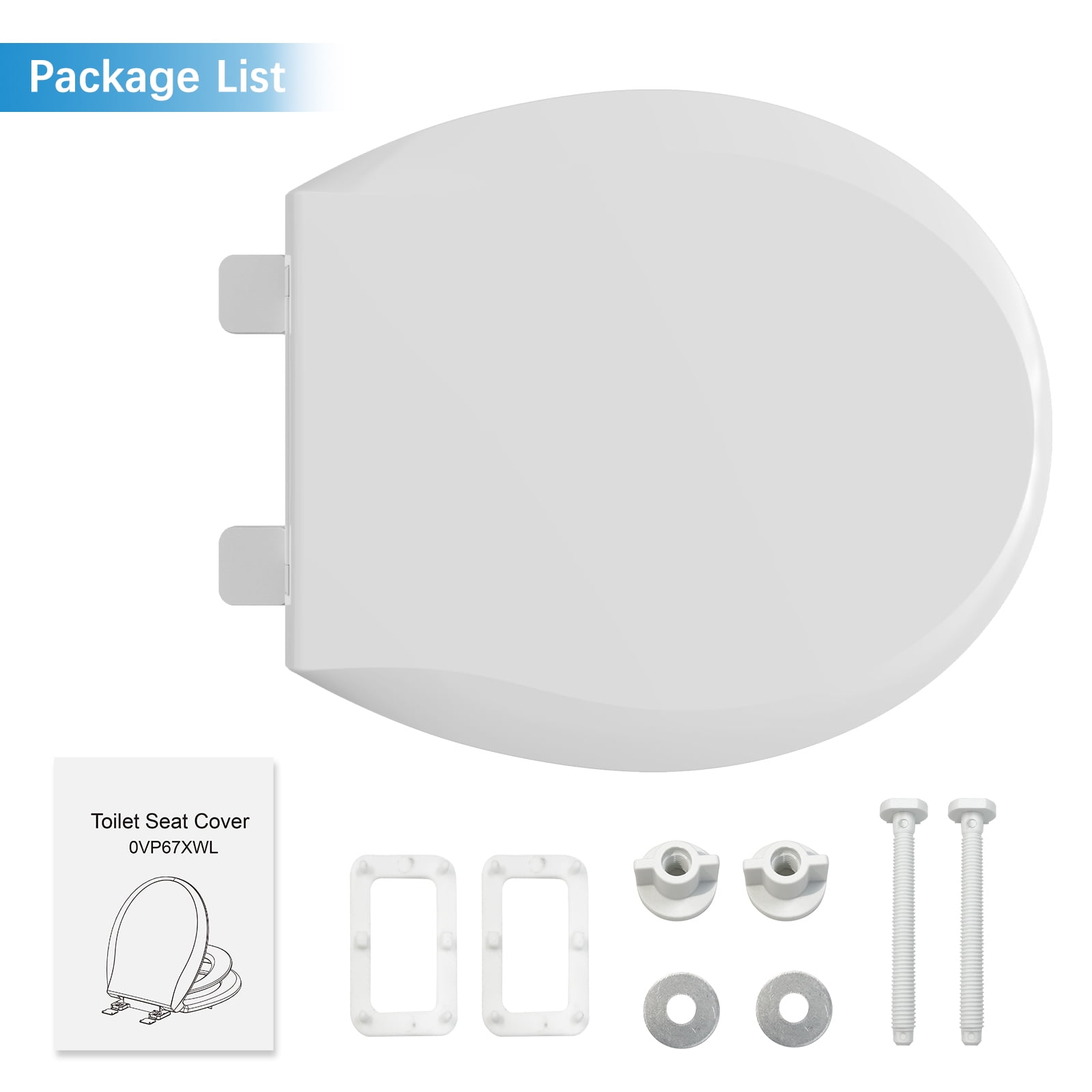 GymChoice 2-in-1 Toilet Seat for Toddlers and Adults Built-in Potty Training Seat, Soft-Close, Comfortable, and Removable Never Loosen Design for Kids Potty Training and Toddler Toilet Seat Needs