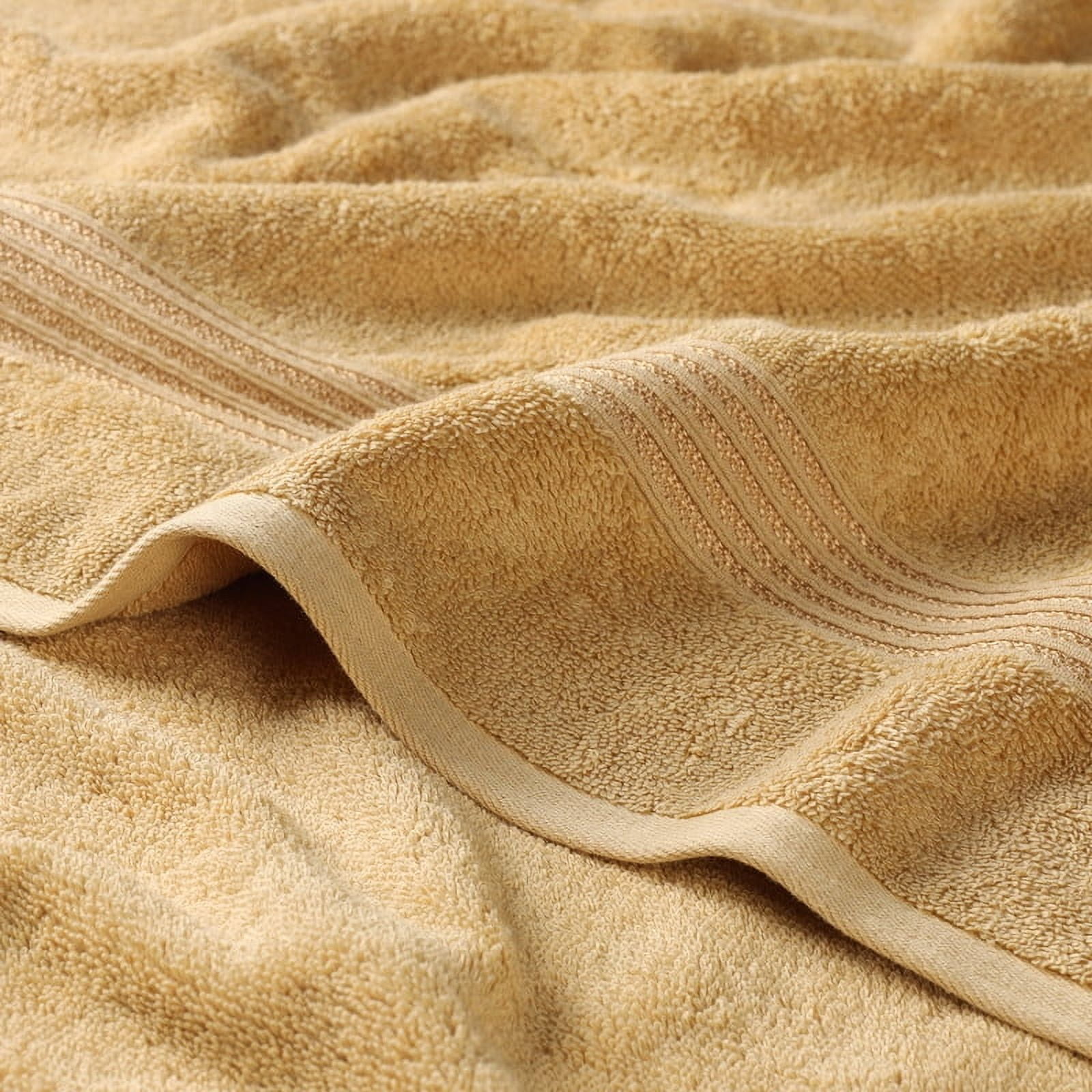 Superior Egyptian Cotton Absorbent 8-Piece Gold Towel Set