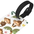 thumbnail image 3 of Sikiie Monkeys Swinging from Palms Luggage Tags Privacy Cover ID Label Suitcase Tags Identifiers For School Bags,Suitcases, 3 of 7