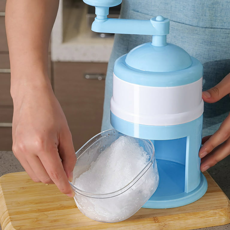 Cheap Hand Operated Shaved Ice Milk Shake Maker Household Small Hailstorm  Ice Maker Portable Kitchen Ice Blenders Tools