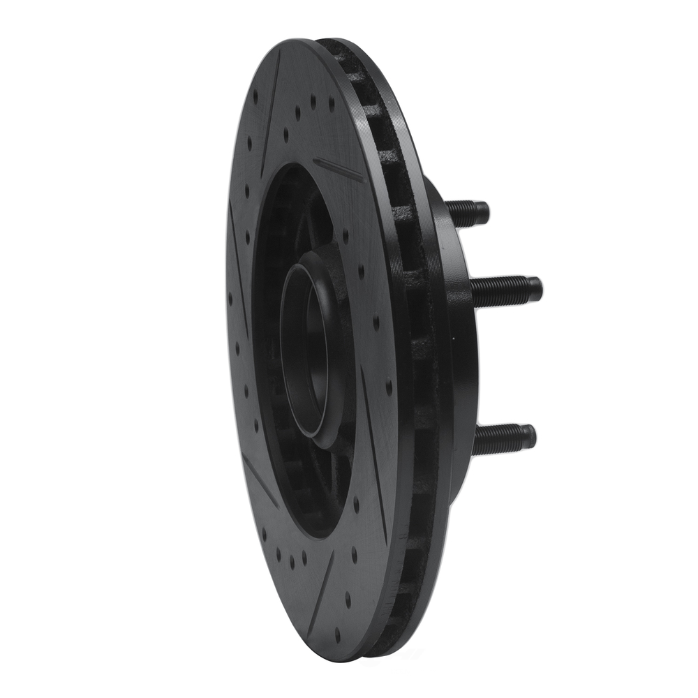 Dynamic Friction Company 633-54111R DFC Brake Rotor - Drilled And Slotted - Black