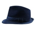 thumbnail image 2 of Montique Cobalt Fedora Corduroy Stingy Brim Hat H18, 2 of 5