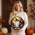 thumbnail image 3 of Halloween Ghost Diamond Painting Hanging Ornament DIY Crystal Art Kit, 2D Flat Ghost Window Wall Decor Craft Project for Holiday Home Party Decoration 21*21cm, 3 of 7