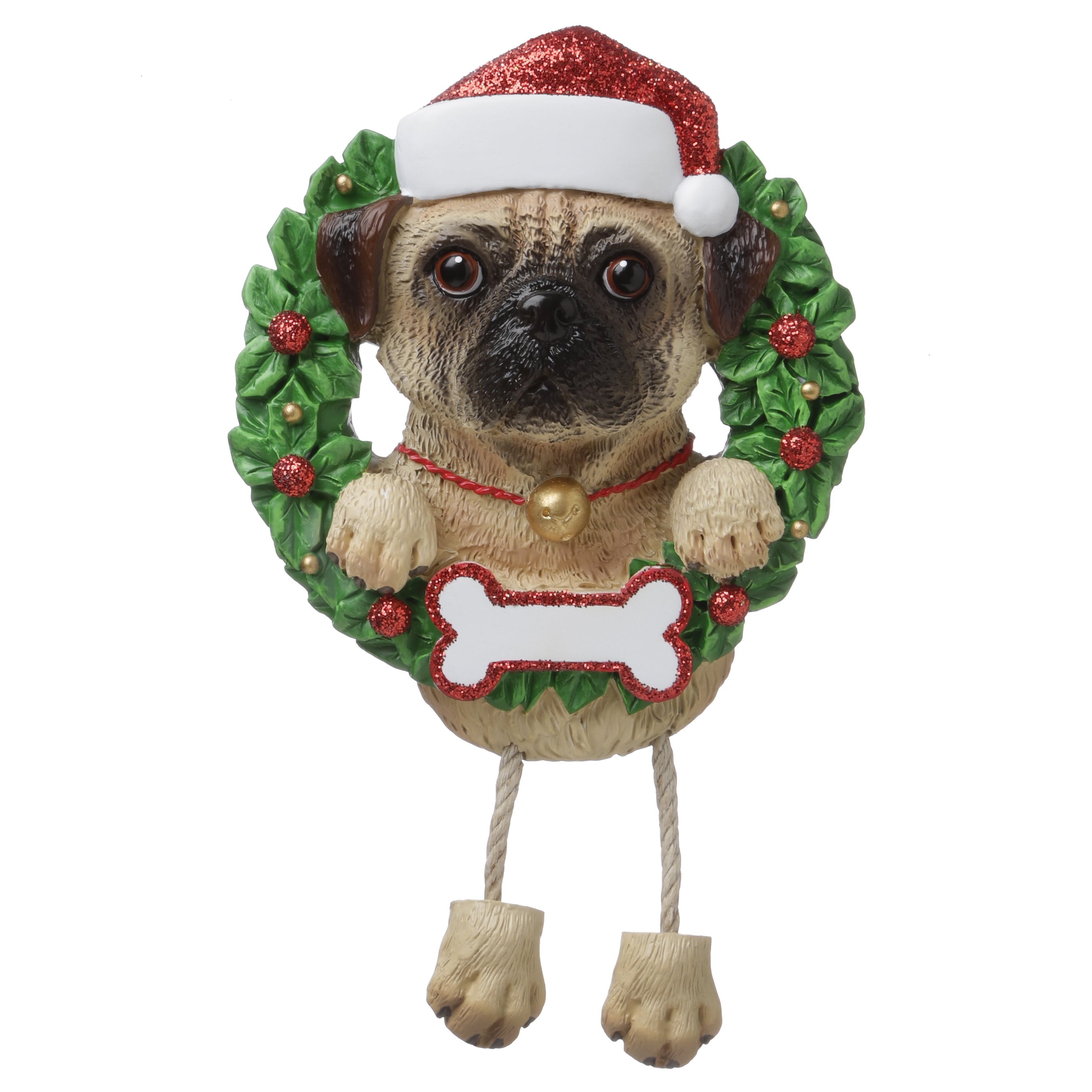 Pug Christmas Ornament 