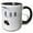 Black/White, variant on 3drose, Wy, Yellowstone Np. American Bison Bull Foraging Beneath the Snow., 11oz Two-tone Yellow Mug