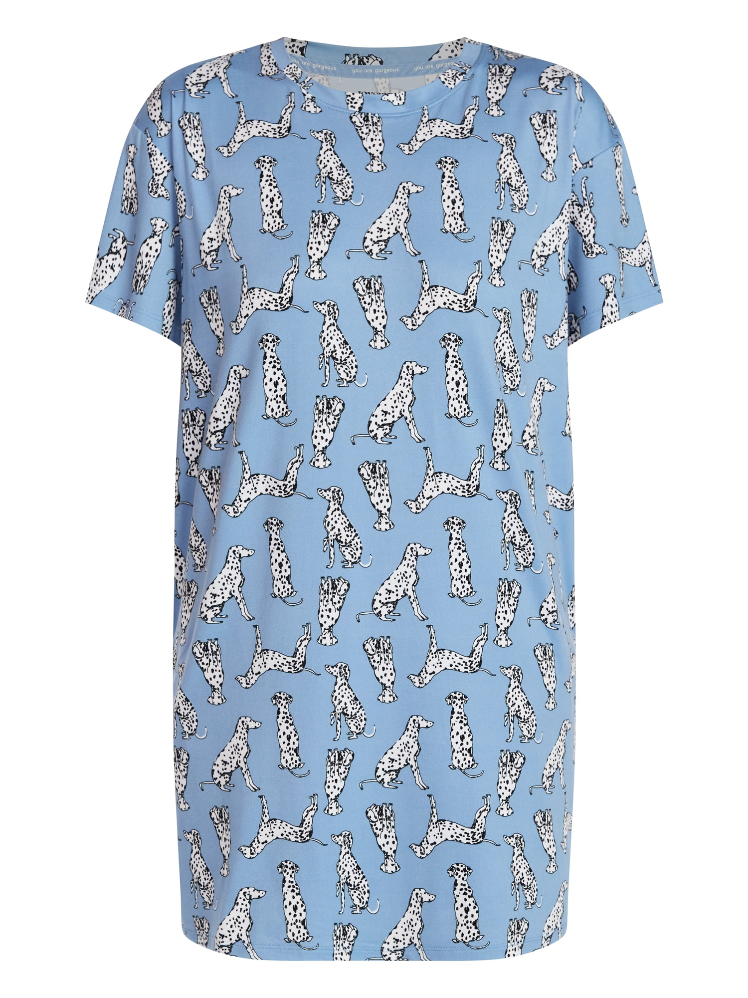 Joyspun Women’s Dreamy Soft Collection Short Sleeve Sleep Shirt, Sizes S/M to 2X/3X