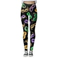 thumbnail image 4 of Arlun Fashion Printed Leggings for Women High Waist Tummy Control -Lifting Yoga Pants Soft Comfortable Ankle Length Footless Elastic Leggings 2025 Fall Winter Black M, 4 of 5