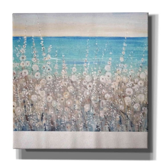Epic Graffiti 'Flowers by the Sea I' by Tim O'Toole, Canvas Wall Art, 37"x37"