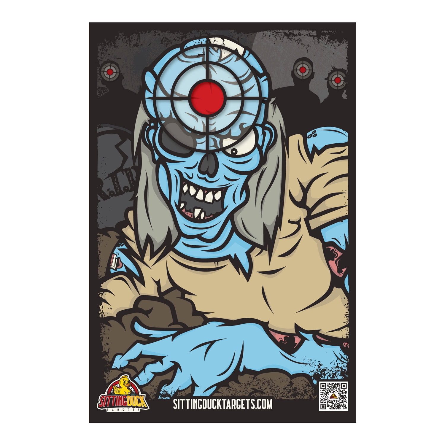 Zombie Target Variety Pack | 12x18 Inch Premium Zombie Targets | Sitting Duck Targets (25 Targets)