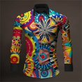 thumbnail image 1 of Camisa con estampado 3D de diseñador nueva camisa de manga larga Harajuku para primavera y otoño camisas y blusas clásicas de moda callejera con botones y solapa, 1 of 6