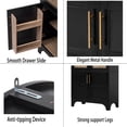 thumbnail image 6 of MIDOQIN 71" Tall Arched Kitchen Pantry Cabinet, Farmhouse Storage Cabinets with Adjustable Shelves, Hidden Drawer & Glass Door, Versatile Cupboard, 6 of 9