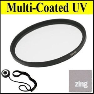 82mm Multi-Coated UV Protective Filter For Canon XF300  XF305   + Cap Keeper + MicroFiber Cleaning
