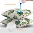 thumbnail image 4 of Vintage Floral Spring Throw Pillow Covers 20x20 Inch Set of 2, Rustic Botanical White Flowers Waterproof Outdoor Pillow Covers, Decorative Cushion Pillowcases for Couch, Sofa, Bed, Garden, Patio, 4 of 9
