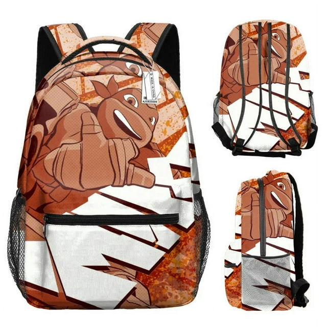 Anime Cartoon Teenage Mutant Ninja Turtles Backpack, Schoolbag, Wear-resistant Digital Printing Backpack--Week