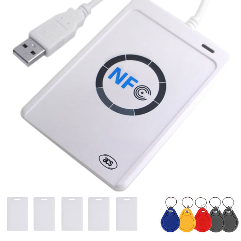 For tidlig Revival højt NFC Reader ACR122U USB Contactless Smart IC Card Writer and Reader Smart  RFID Copier Duplicator UID Changeable Tag Card - Walmart.com