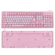 thumbnail image 4 of Teclado ultrafino rosa, USB con cable largo, adorable patrón de gato de dibujos animados, resistente al agua, altura ajustable, ergonómico, Universal Vogacara EL011773-00, 4 of 4